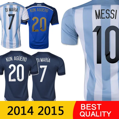 Free Shipping Argentina World Cup 2014 Soccer Jerseys Argentina 2015