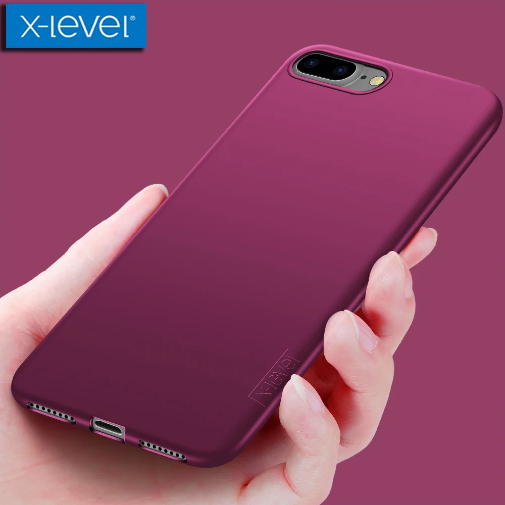 

for iPhone 7 8 Case X-Level Guardian Ultra Thin Matte Soft Silicone TPU Phone Back Protective Cover for Apple iPhone 7 8 Plus