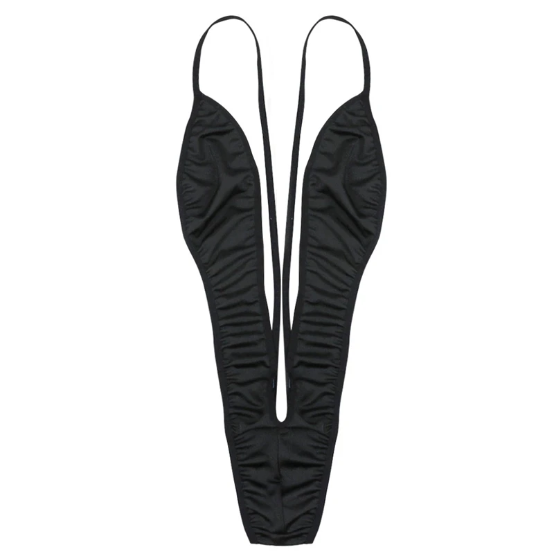 Сексуальный цельный купальник глубокий v образный вырез монокини для девочек