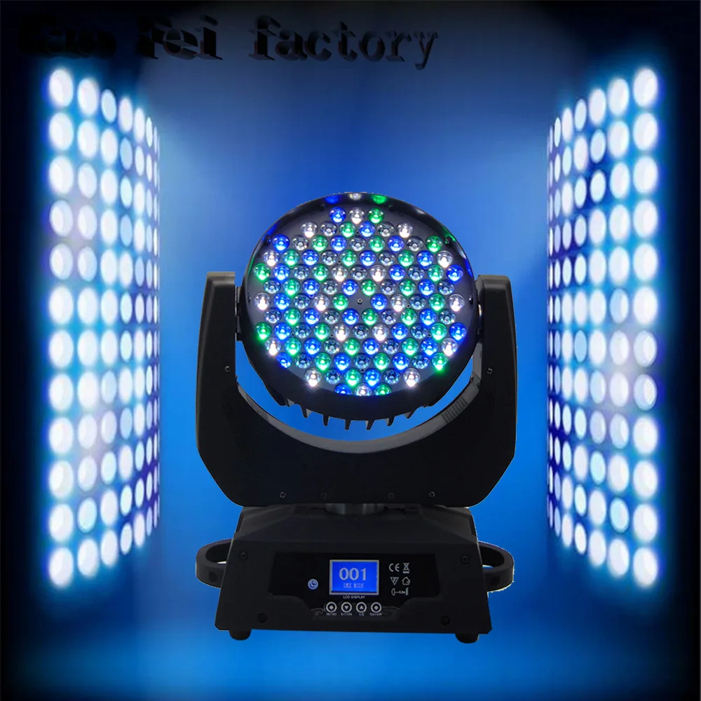 

high power rgbw LED moving head dj light 108x3w quad rgbw dmx 512 control for wash stage light LED