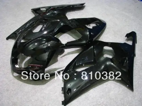 Custom Fairing kit for GSXR600 750 01 02 03 GSXR 600 GSX-R750 K1 2003 2001 2002 all gloss black Fairings set SM45 | Автомобили и