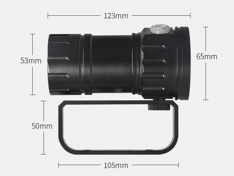  Super Bright Scuba Diving Flashlight XHP70/90 LED Photography Video light underwater 200m waterproo - 33011130681