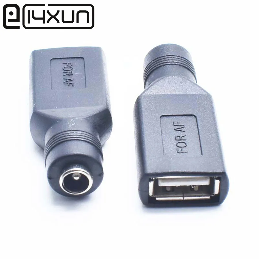 EClyxun 10 шт. DC 5 5*2 1 мм гнездовой разъем к USB 2 0 в постоянного тока питания адаптер для