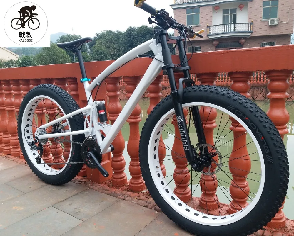 Top Kalosse  soft-tail frame  beach  bike  26*4.0 tires  17 inch Hydraulic brakes    M310   Snow bike  24 speed 1