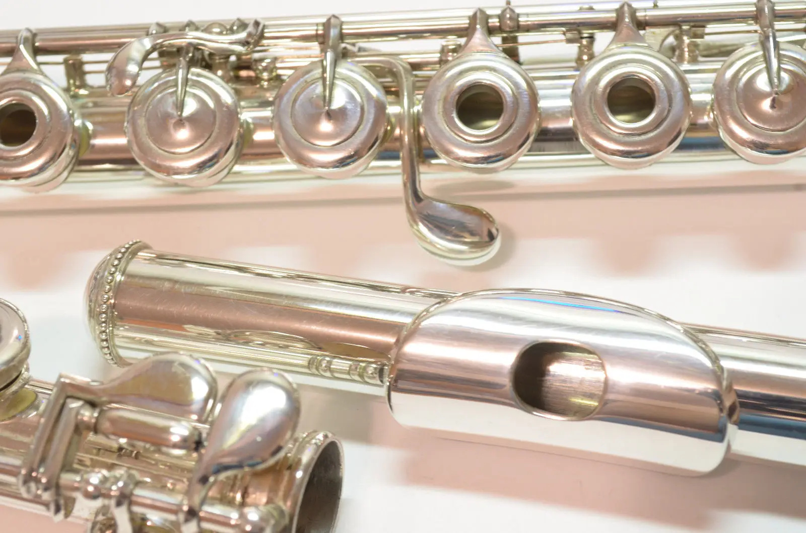 Haynes Professional Handmade Flute Open Hole Inline C Foot Soldered