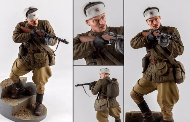 Неокрашенная полимерная фигура 1/16 | Игрушки и хобби