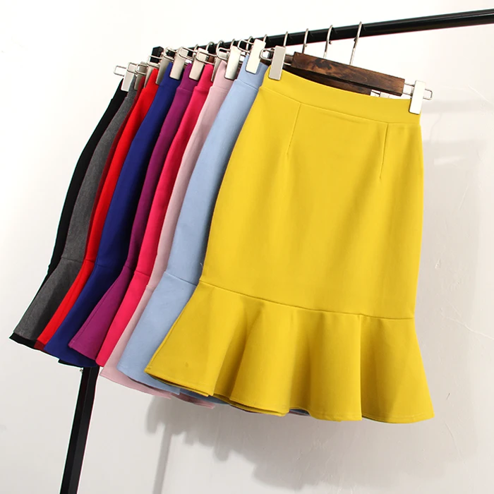 Windreama New Summer All-Match Skirt High Waist Sl...