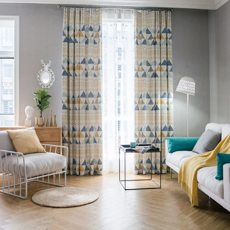 

Children's Mediterranean modern style curtain bedroom living room screens wp089&3