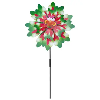 

Wind Spinner Three Layers Sunflower Outdoor Garden Decoration Windmill Pinwheel Kids Children Toys Cartoon Gifts Funny Rotation