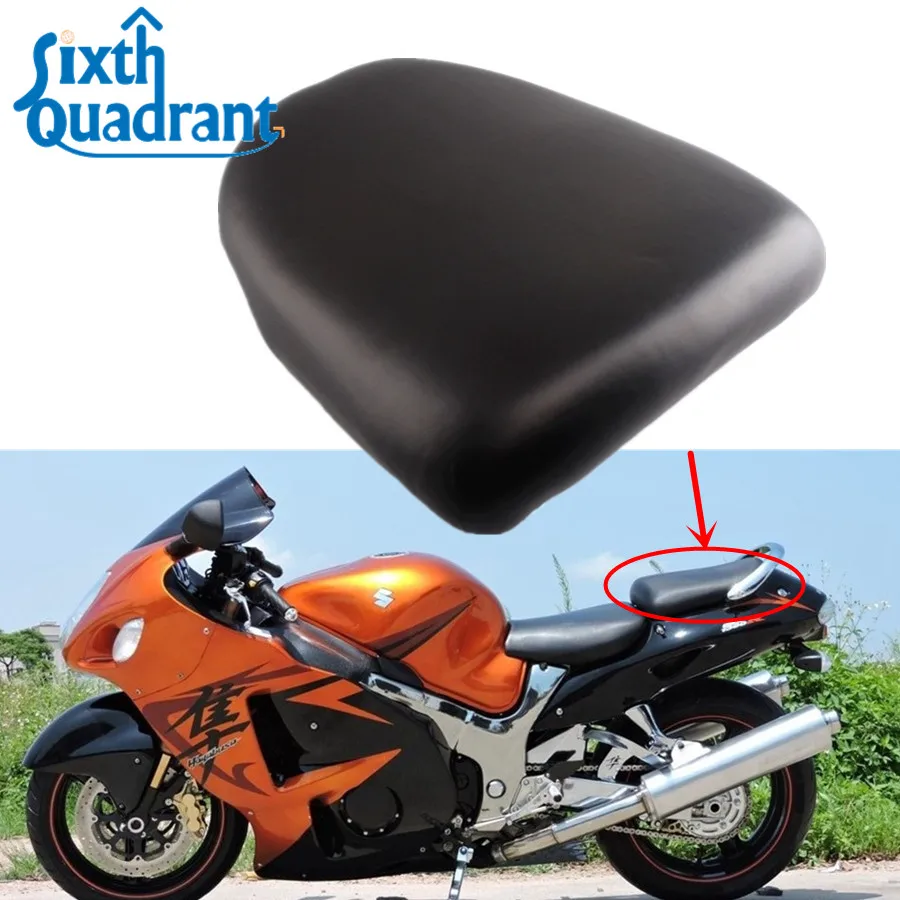 Black Rear Tail Cushion Pillion Passenger Seat For Suzuki Hayabusa GSXR1300  GSX-R1300 1999-2007 00 01 02 03 04 05 06