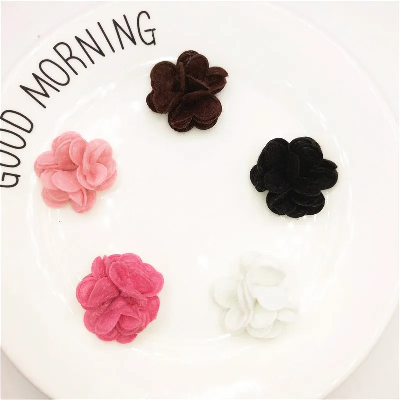 

Wholesale 100pcs/lot Non-woven DIY flower For Clothes Sewing Supplies DIY Craft Decoration