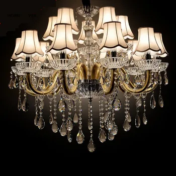 

Modern Crystal Chandeliers Home Lighting lustres de cristal Decoration Luxury Candle Chandelier Pendants Living Room Indoor Lamp