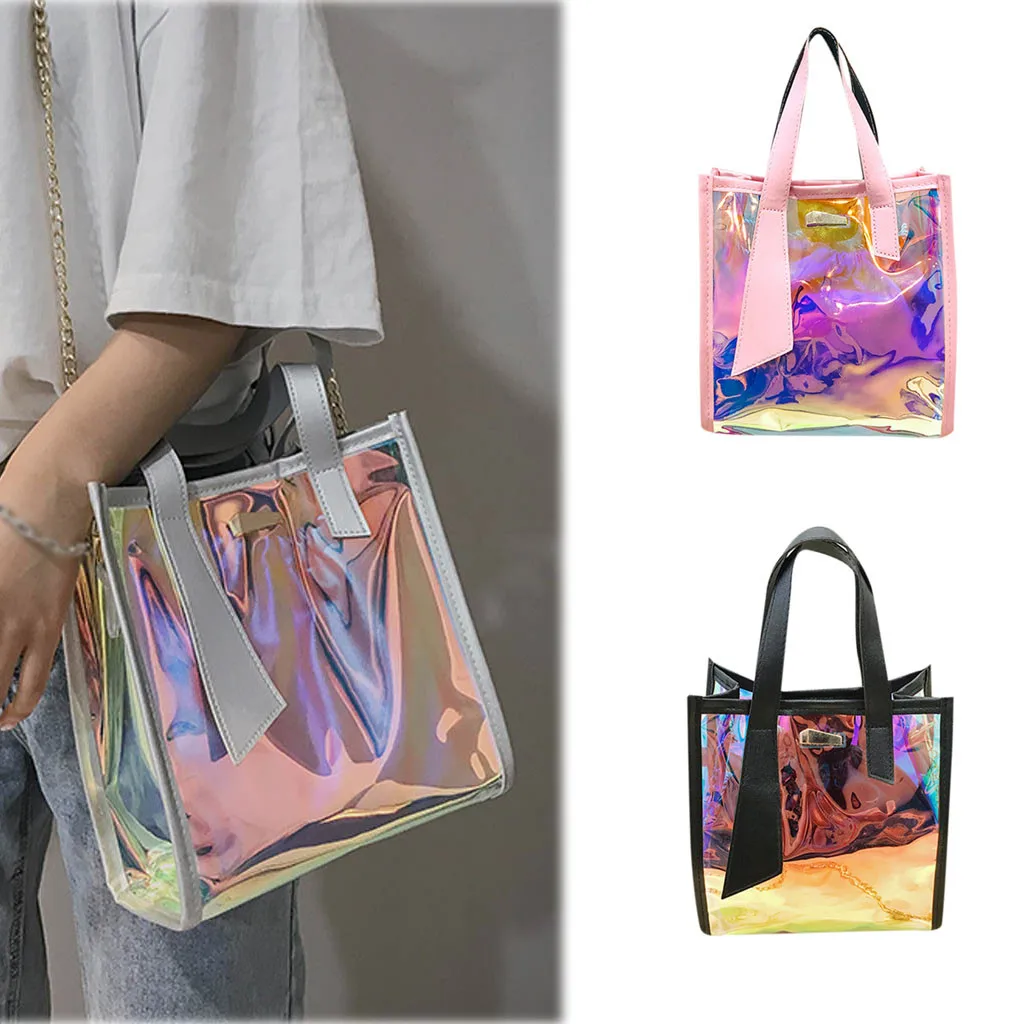 

Laser Shoulder Bag Women's Multi-Function Color Handbag Messenger Bag Women Bags Designer Jelly Purse sac a main Bolsa Handbag