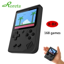 Roreta игровая консоль 8 бит Ретро встроенные 168 классические игры мини карманный портативный игровой плеер детский Ностальгический игровой плеер