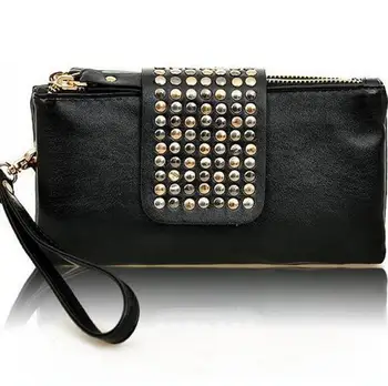 

bag again 021117 new hot women fashion rivet day clutch bag female hand bag