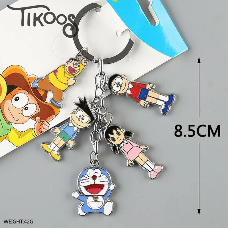 Doraemon Dorami Nobita Nobi Minamoto Shizuka Konta Takeshi Honekawa Suneo металлический кулон сплав мода брелок - Цвет: A