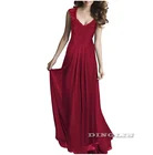 Save 7.96 on GZDL Sexy Women Summer Elegant Hollow Out Lace Party Dress Chiffon Plunge V Neck Sleeveless Flare Long Maxi Dress Vestido CL2770