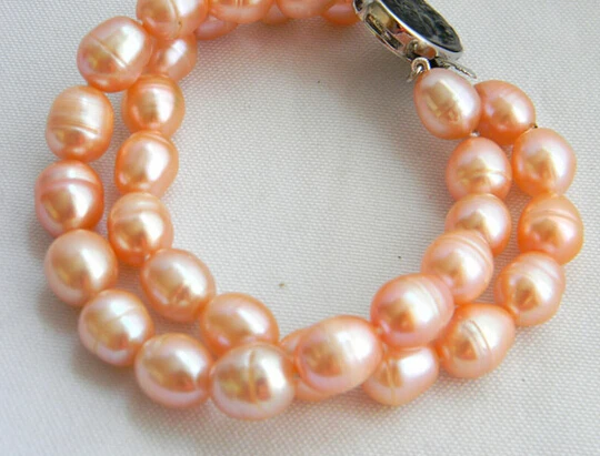 

Hot sell ->@@ > 01453 2Strands 8'' Pink Rice Freshwater Pearl Bracelet -Top quality free shipping