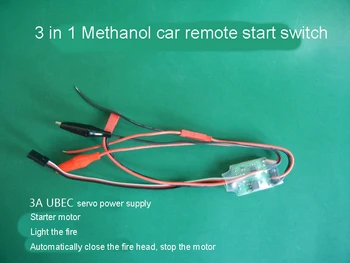 

1PC Methanol Car Remote Control Start Switch 3A UBEC Servo Power Supply 3 in 1 Starter High Efficiency Module for RC Model