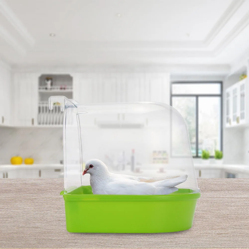 1 шт. клетка установленная маленькая peonyParrot ПЭТ круглая ванна раковина душ прочный комплект для ванной попугай ванна для птицы Попугай принадлежности для купания