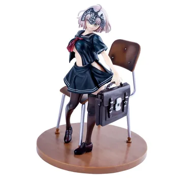 

Japanese sexy anime figure Fate/Grand Order school uniform black action figure collectible model toys for boys
