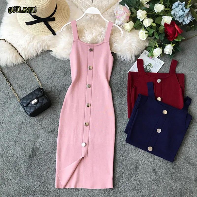 

Summer Dress Women Solid Knitting Cotton Backless Slim Office Dress Elegant Sexy Club Fiesta Dresses Casual Bodycon Vestidos