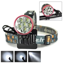 10000Lm 6x XM L T6 LED Front Bicycle Bike light Headlamp 3Modes Waterproof Cycling Head Light