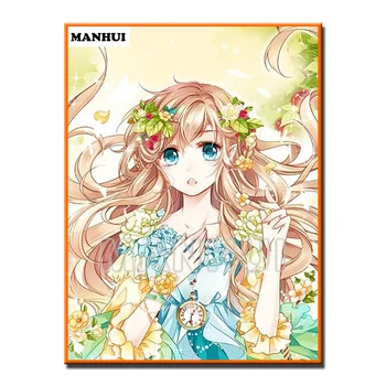 

New Diy Diamond Painting 3D diamond painting full square rhinestones full diamond embroidery Flower girl Home Decoration MH425