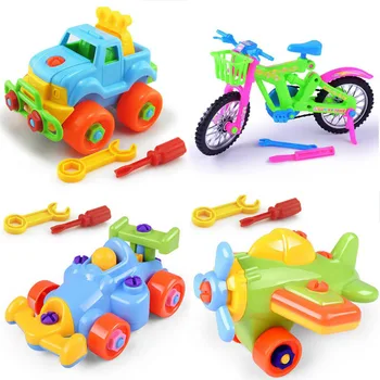 

1Pcs Color Random Early Learning Education DIY Screw Installed Plastic 3D Puzzle Disassembly Motorcycle Toys for Children Jigsaw