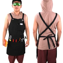 Портативный Регулируемый тканевый Рабочий Фартук с несколькими карманами для инструментов контейнер для инструментов для хранения