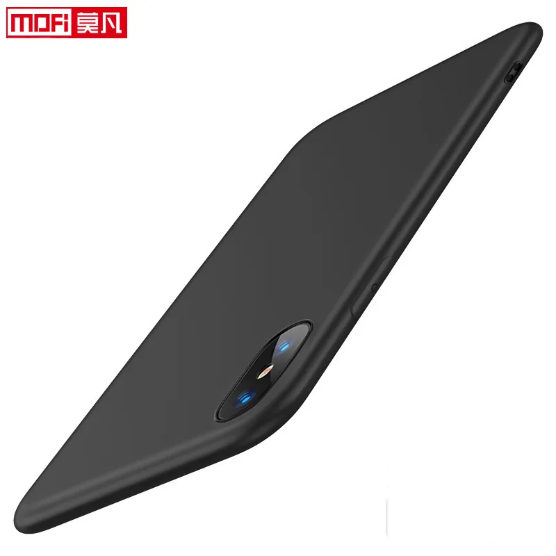 Крышка корпуса ля iPhone X iPhoneX чехол силиконовый матовый Mofi ультра тонкий ТПУ мягкий