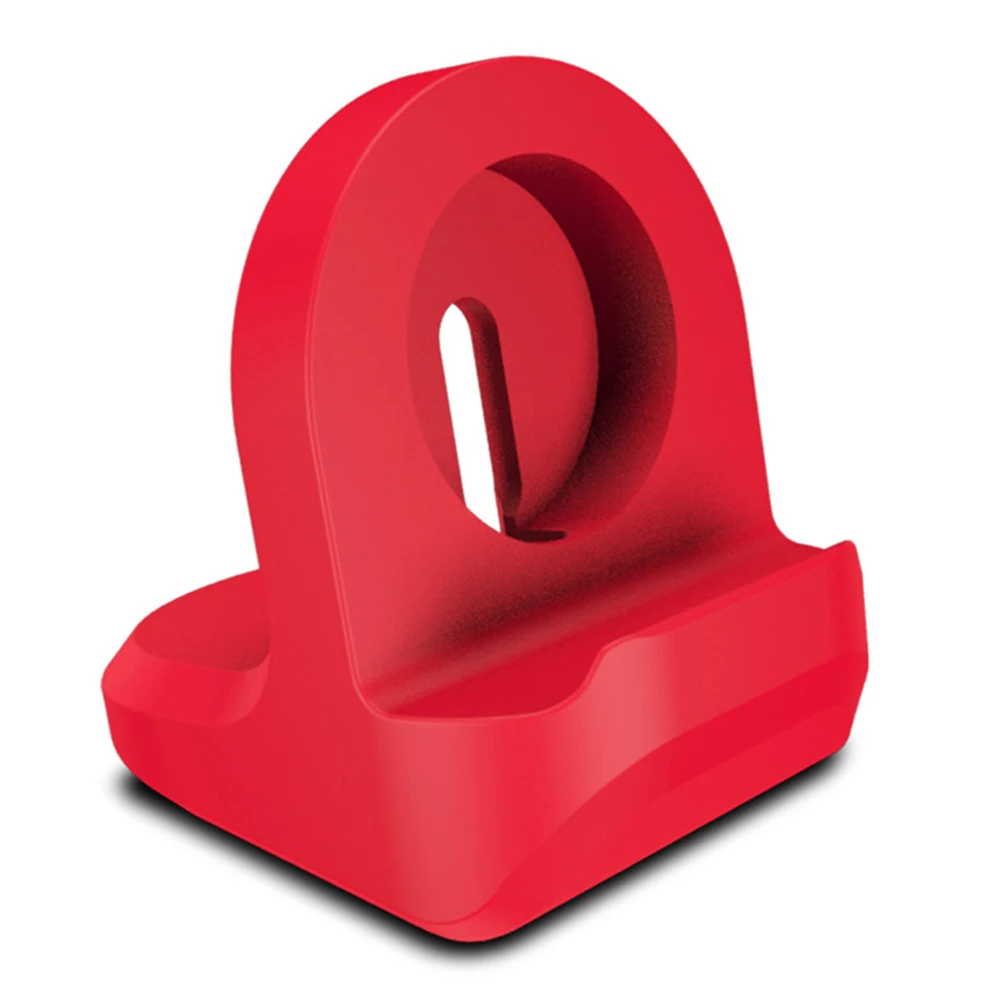 

Cable Hole Charging Stand Stable Mount Accessories Base Portable Station Hand Free Non-Slip Dock Holder For IWatch Silicone