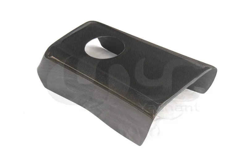 2008-2015 Nissan R35 GTR CBA DBA Rear Armrest Cup Holder Surround Cover Trim DCF Plain Weave Glossy Finish (2)