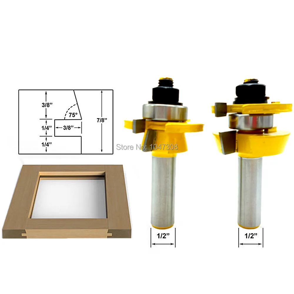 Bevel Rail Stile Router Bit