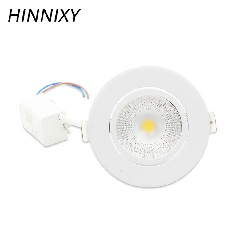 Hinnixy LED Встраиваемые COB потолочные светильники круглый потолочный Точечный