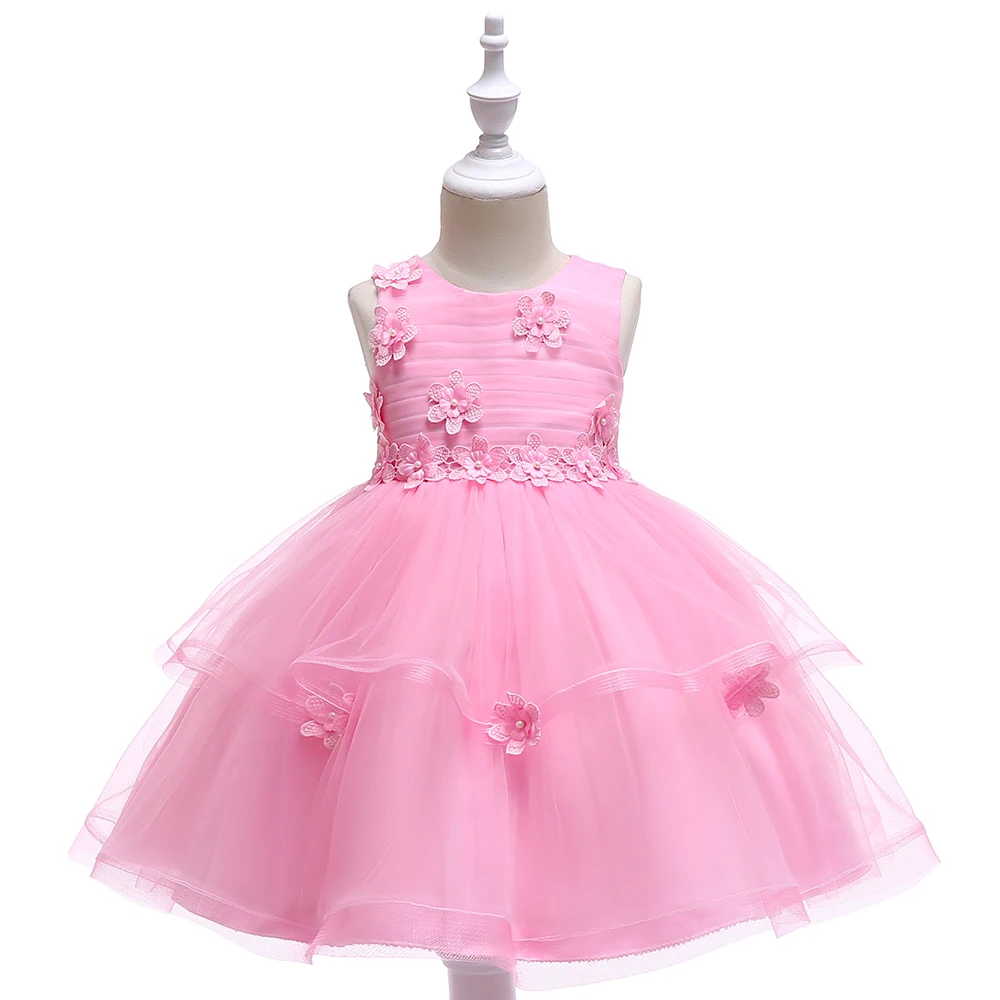 Girl's 4-8 Years O-Neck Sleeveless Layered Mesh Embroidery Princess Party Dresses Children Day Stage Performance Summer Dresses
Girl's 4-8 Years O-Neck Sleeveless Layered Mesh Embroidery Princess Party Dresses Children Day Stage Performance Summer Dresses