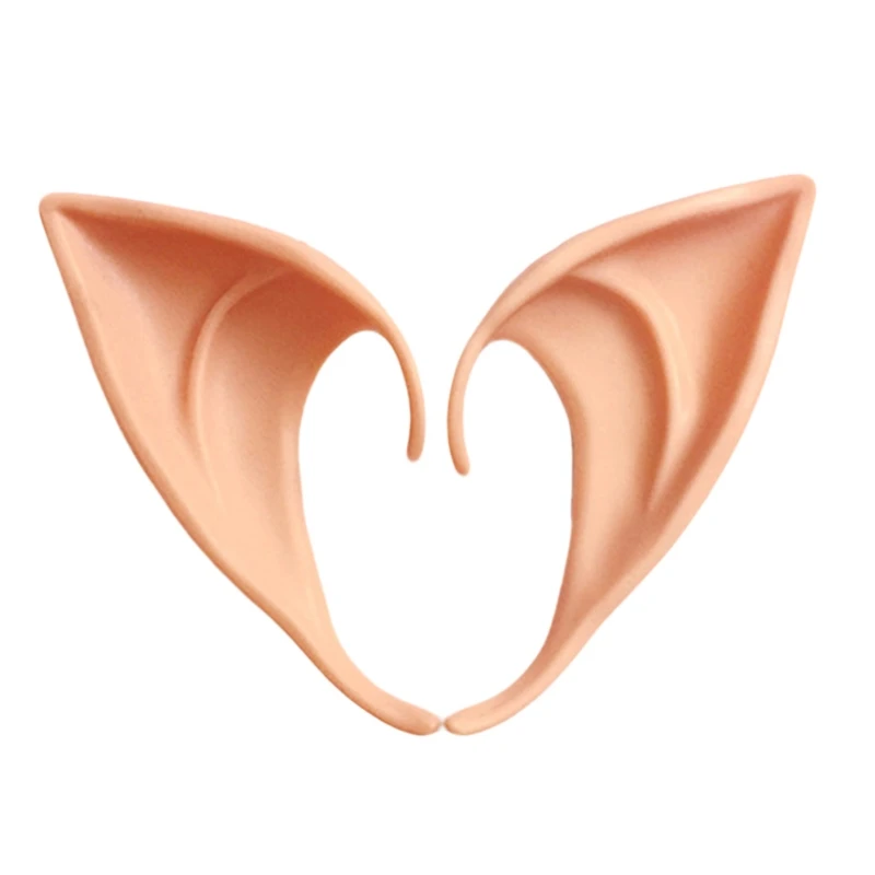 1-3 Pairs Latex Elf Ears Pointed Cosplay Mask Accessories Halloween Masquerade Party Anime Fairy Costumes Deep Color W15