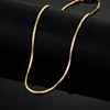 Chaîne en acier inoxydable pour hommes et femmes, collier à chaîne en acier inoxydable doré, collier Vintage de couleur or Chokers ► Photo 1/5