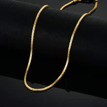 Paslanmaz çelik altın zincir erkekler kadınlar için, altın paslanmaz çelik zincir kolye, altın rengi Vintage yaka kolye Chokers