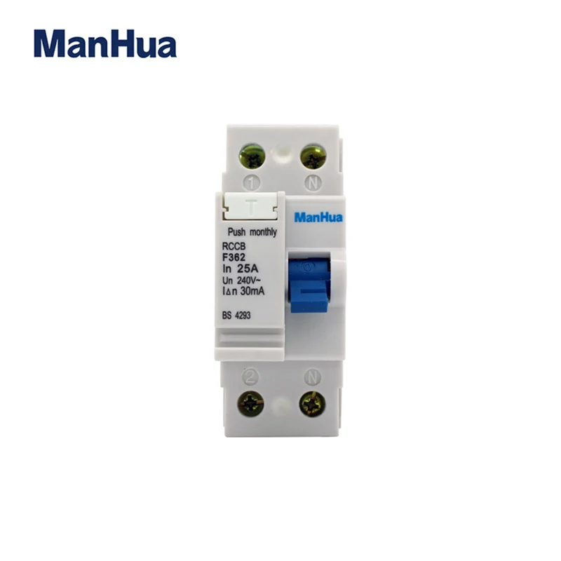 

ManHua 2 Poles 25A 30mA Rcd F362 Residual Current Circuit Breaker
