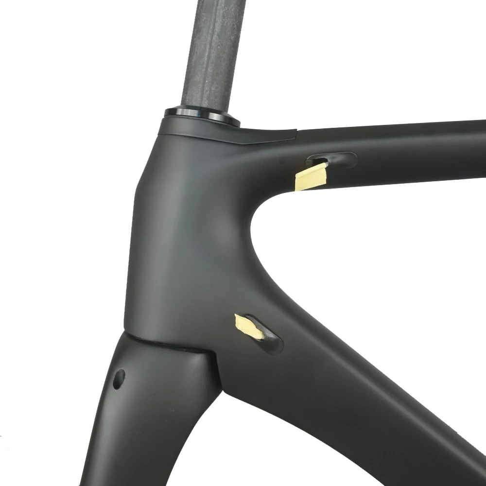 Discount Aero road racing bike frame disc brake 142x12mm  black color BB86  carbon road bike frame TT-X3 5