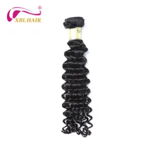 Peruvian Virgin Hair Bundles Deep Wave Unprocessed Human Weave Hair Natural Color 1 PC 8-30″ Free Shipping Can Be Dyed