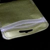 100pcs Gold Silver Plastic Non-woven  7.5*11cm Fabric  Zip Lock Self-Sealing Bag USB Cable Jewelry Packaging Storage Pouches 6