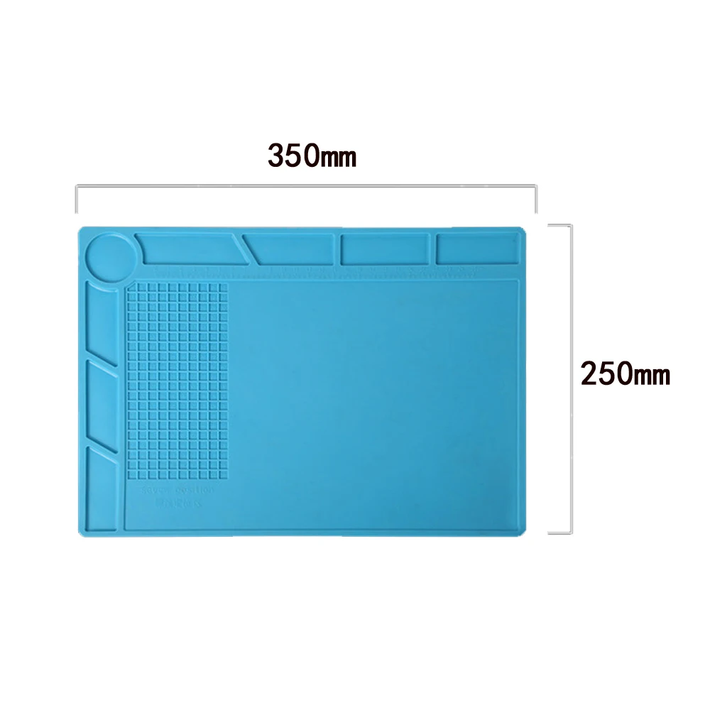 Kaisi Heat Insulation Silicone Pad Mat Anti-Static 350x250mm For BGA Soldering Repair Station Maintenance Platform With Desk Kaisi Heat Insulation Silicone Pad Mat Anti-Static 350x250mm For BGA Soldering Repair Station Maintenance Platform With Desk