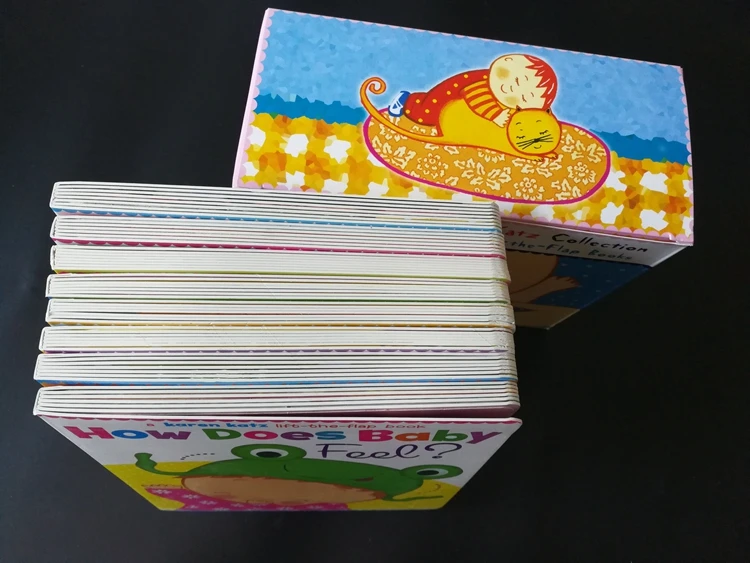 8 Books/set Body Part Learn English Word By Karen Katz Children Card Book Baby English Coloring Boa