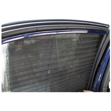 Verão plissadas cortinas do carro sol do carro automático de alongamento protetor solar cortinas de cem vezes