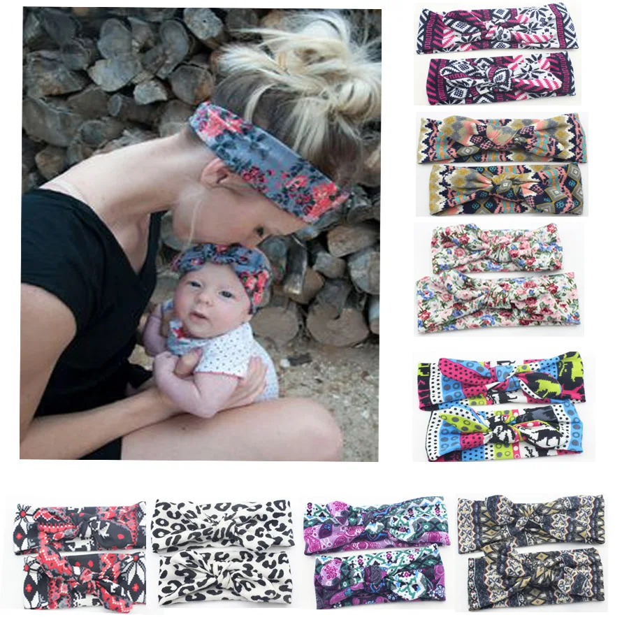 Buy On Sale Mom and Me Headband With Knit Fabric Girl