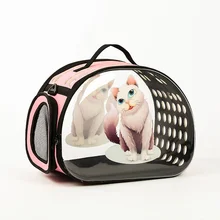 Дышащие Симпатичные кошки и собаки складные сумки клетка 3D Новые Мультяшные животные Кошка Pet сумка одно плечо EVA диагональные Складные рюкзаки