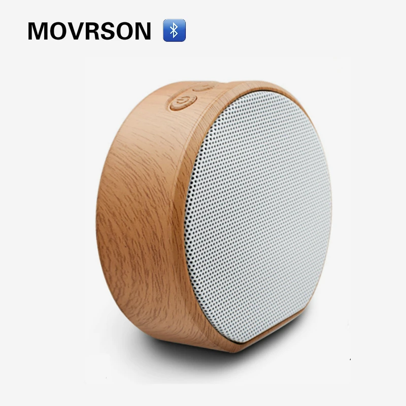 

Wood Grain Bluetooth Speaker Wireless Portable Mini Hi-Fi Stereo Loudspeaker Support TF AUX Speakers for Home Office Car Sports