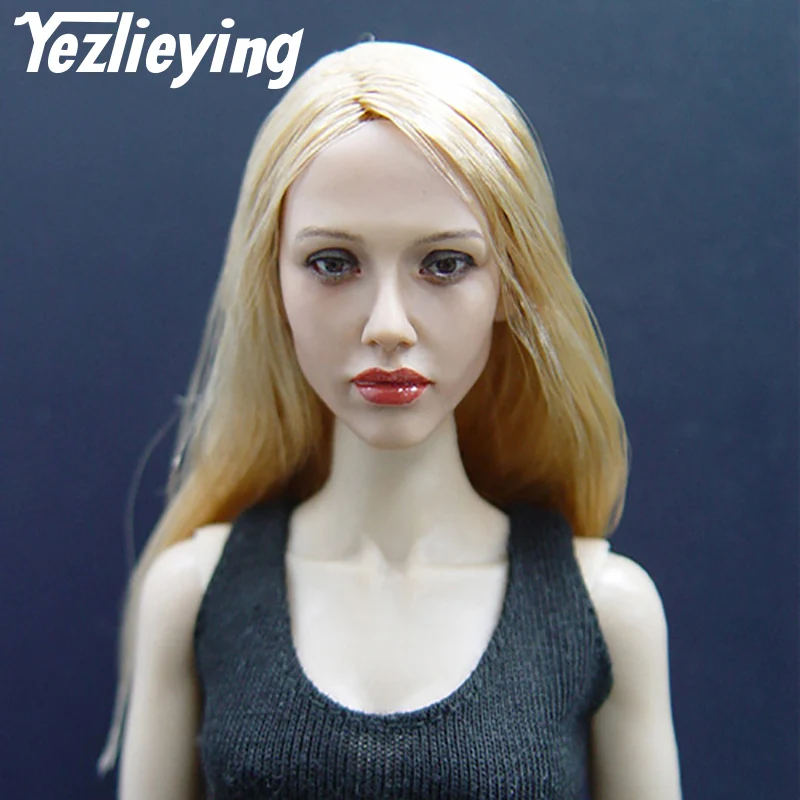 

Jessica Alba Women's Head Sculpture Model KUMIK 045 Exquisite Women's 1/6 Scale 12 Inches Action Figure Accessories
